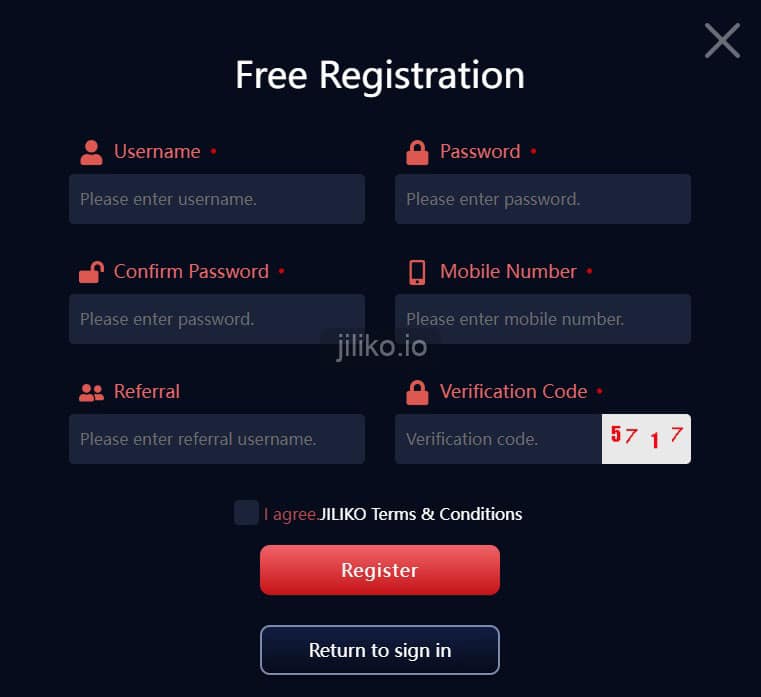 Use jiliko login to become a member